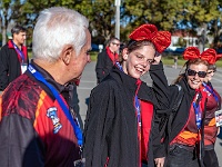 NZL CAN Christchurch 2018APR22 GO StreetParade 015 : - DATE, - PLACES, - SPORTS, - TRIPS, 10's, 2018, 2018 - Kiwi Kruisin, 2018 Christchurch Golden Oldies, April, Canterbury, Christchurch, Christchurch Netball Courts, Day, Golden Oldies Rugby Union, Month, New Zealand, Oceania, Rugby Union, Street Parade, Sunday, Year